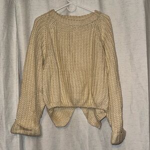 Chunky Knit Off White Sweater